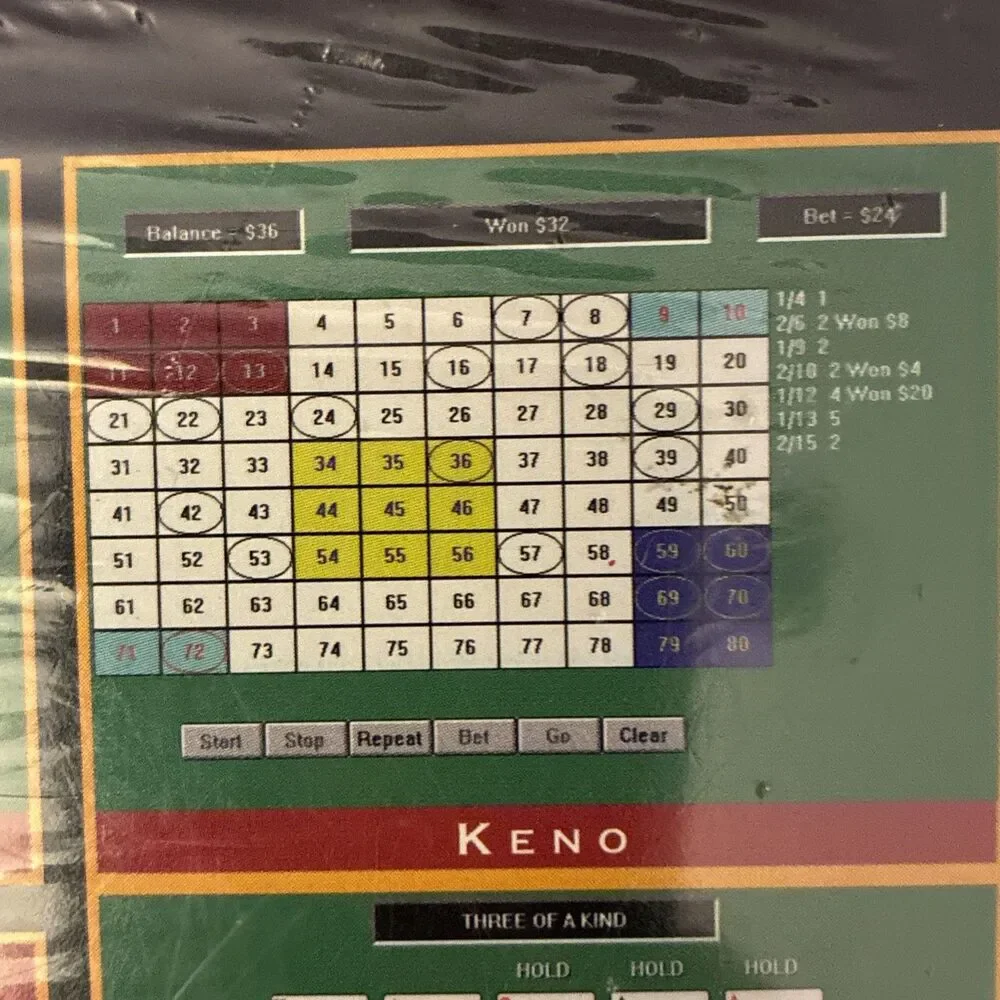 New Casino Master 3.0 PC Game 1997 Windows CD ROM Video Poker Slots Simulation